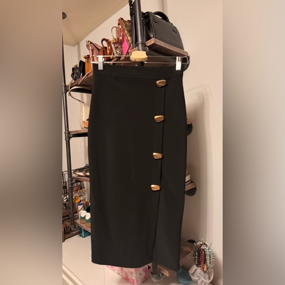 Dresses & Skirts - Black Skirt with Gold Accents